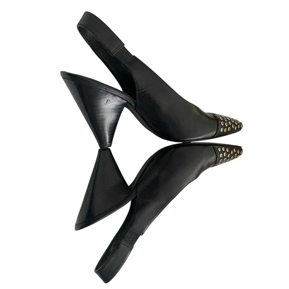 Punk MICHAEL Michael Kors Studded Slingback Pumps - Picture 4 of 13